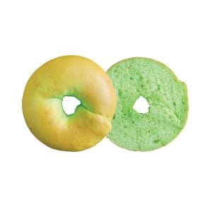Pandan Coconut Bagel