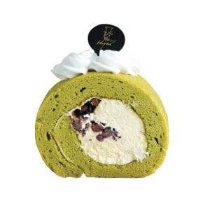 Matcha Adzuki Swiss Roll (Slice)