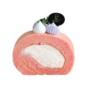 Rose & Lychee Swiss Roll (Slice)